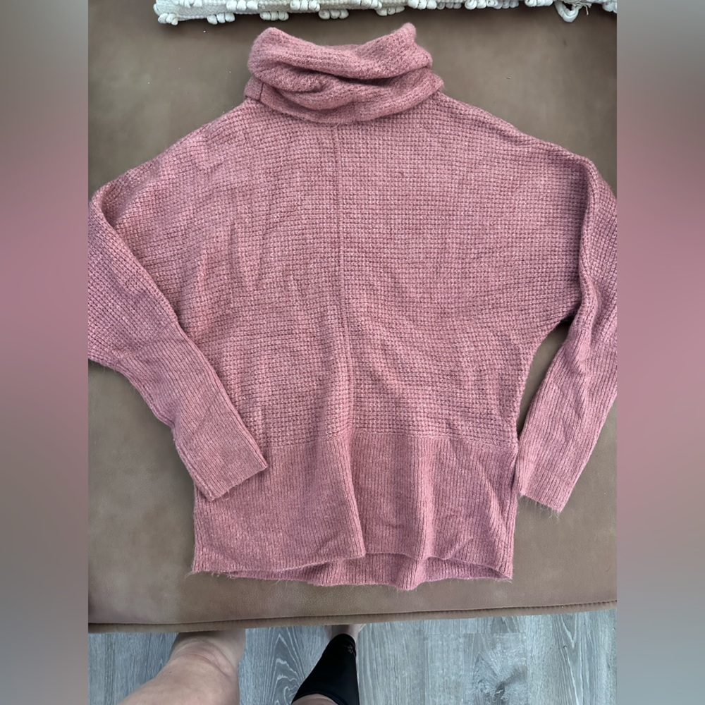 Express Mauve Cowl Neck Sweater